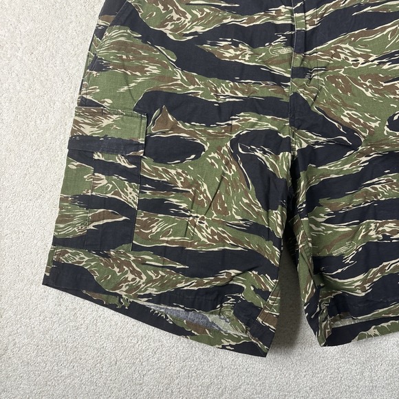 Vintage 90s Tru Spec Tiger Stripe Camo Cargo Shorts Men's Size XL Hunting - Picture 4 of 13